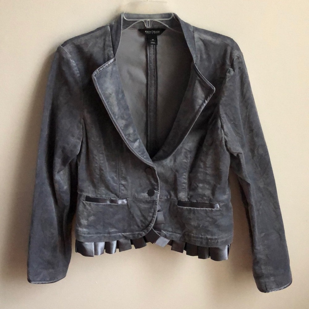 White House Black Market gray blazer
